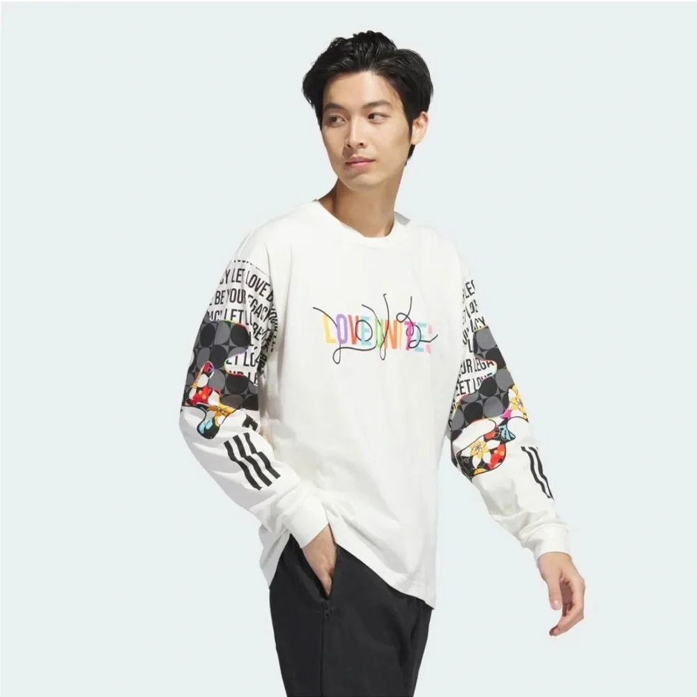 Adidas Long Sleeve Graphic Pride Let Love Be Your Legacy T-Shirt Unisex 3XL